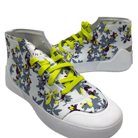 Adidas X Stella McCartney Women's Treino Mid Printed Floral Sneakers US 8 NWT - Picture 6 of 8